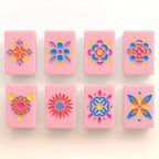 Pink Blossom Mahjong Tiles