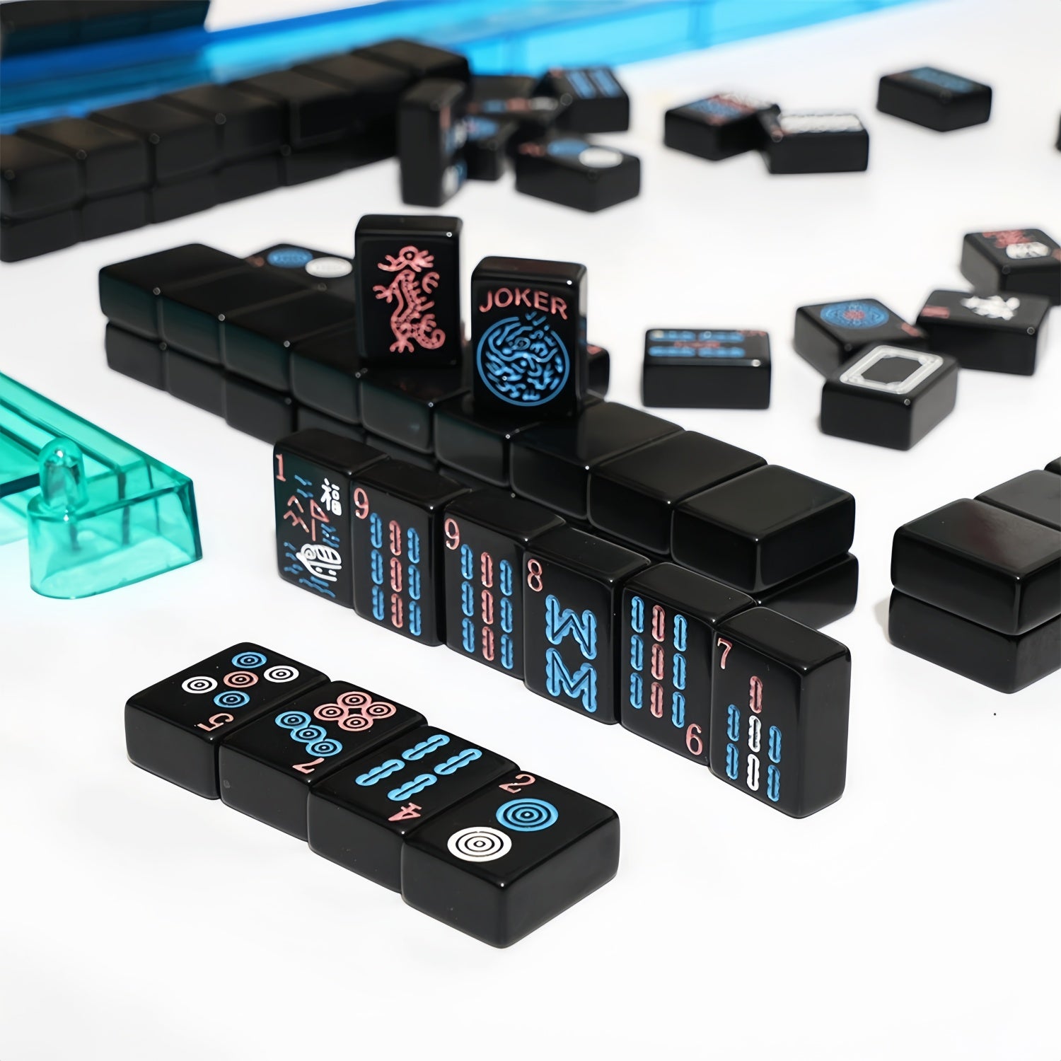 Black Acrylic American Mahjong Set