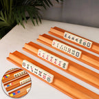Wooden Mahjong Pushers Set of 4, with Storage Bag