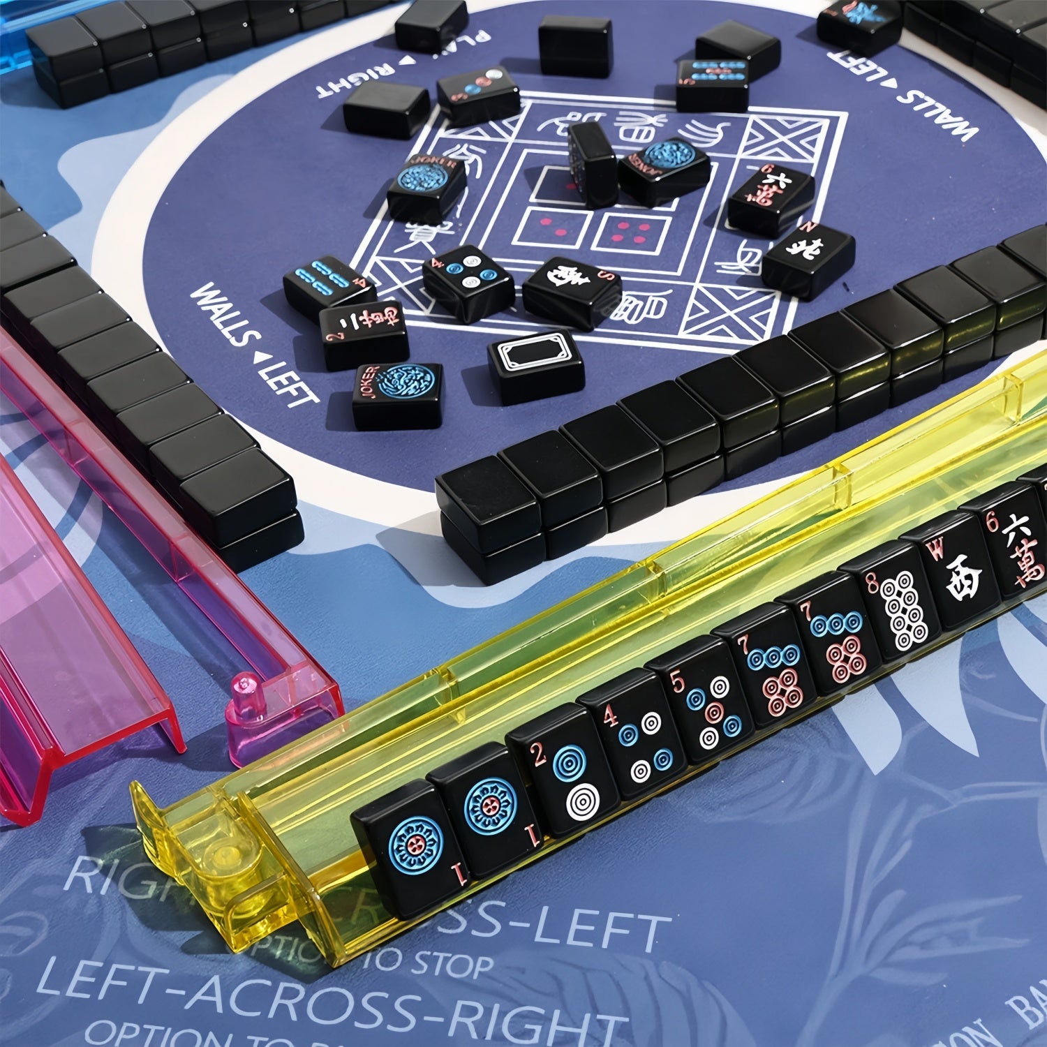 Black Acrylic American Mahjong Set