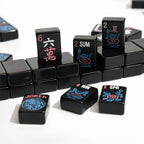 Black Acrylic American Mahjong Set