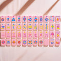 Pink Blossom Mahjong Tiles