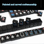 Black Acrylic American Mahjong Set