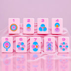 Pink Blossom Mahjong Tiles