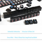 Black Acrylic American Mahjong Set