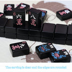 Black Acrylic American Mahjong Set