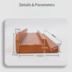 Wooden Mahjong Racks Set of 4 , 17.5 Inch, Natural Wood and Pink