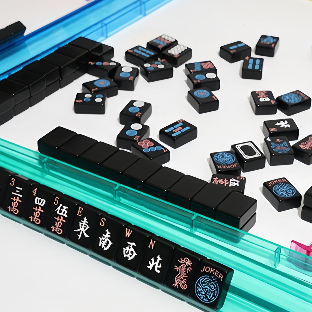 Black Acrylic American Mahjong Set