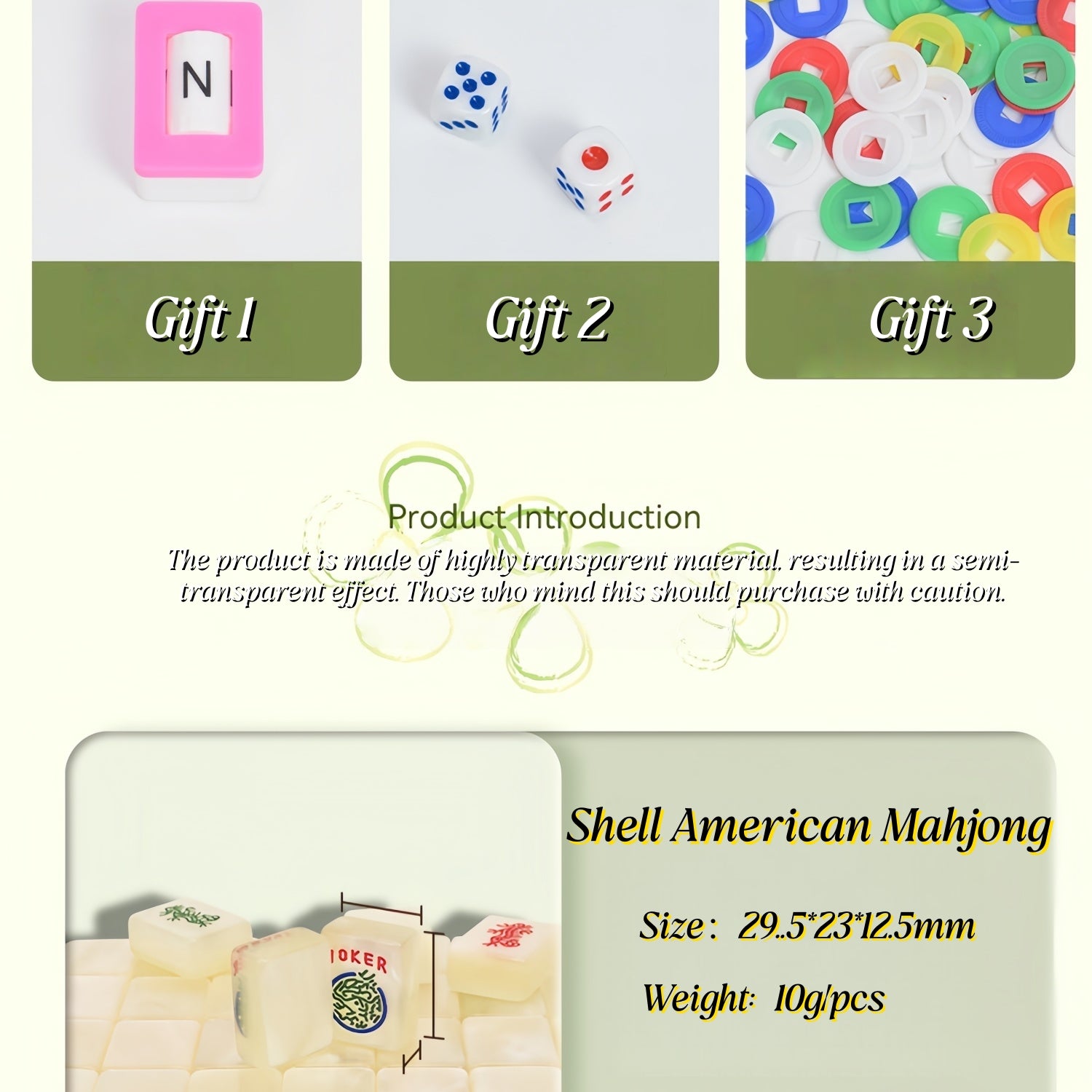 Collector’s Edition American Mahjong Set, Premium Jade Texture Mahjong Gift Set