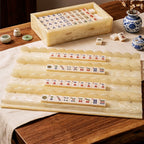 Collector’s Edition American Mahjong Set, Premium Jade Texture Mahjong Gift Set