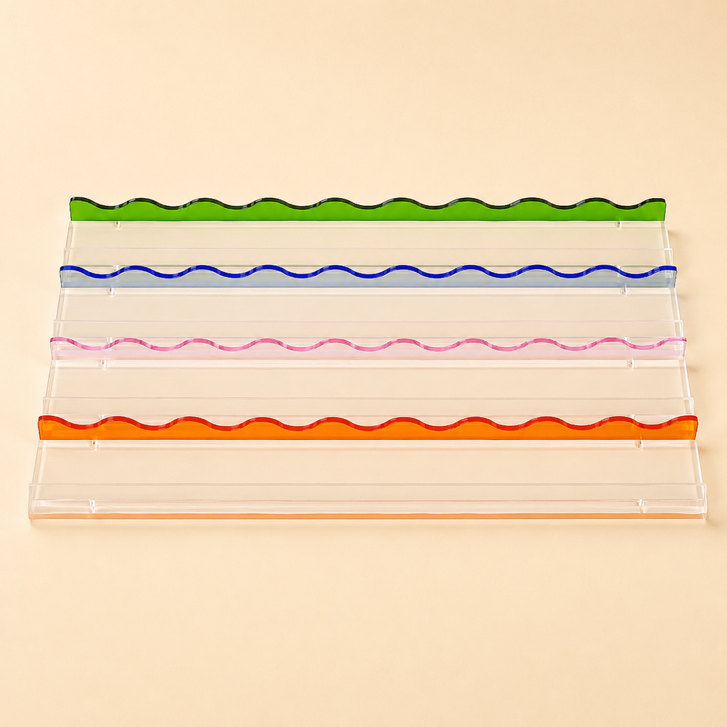 Acrylic Mahjong Racks Set of 4, 17.5 Inch, 5 Colors