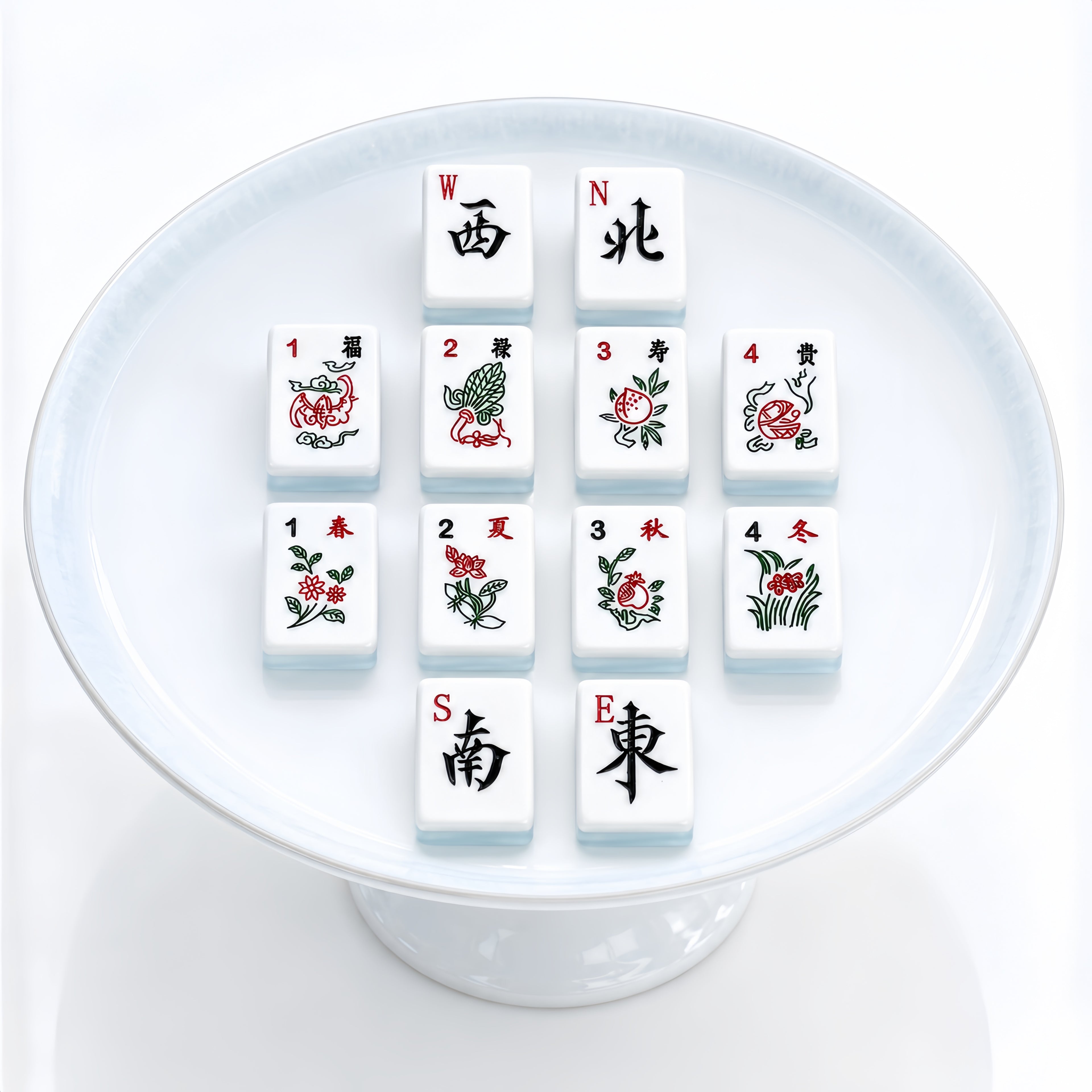 Jelly American Mahjong Tiles