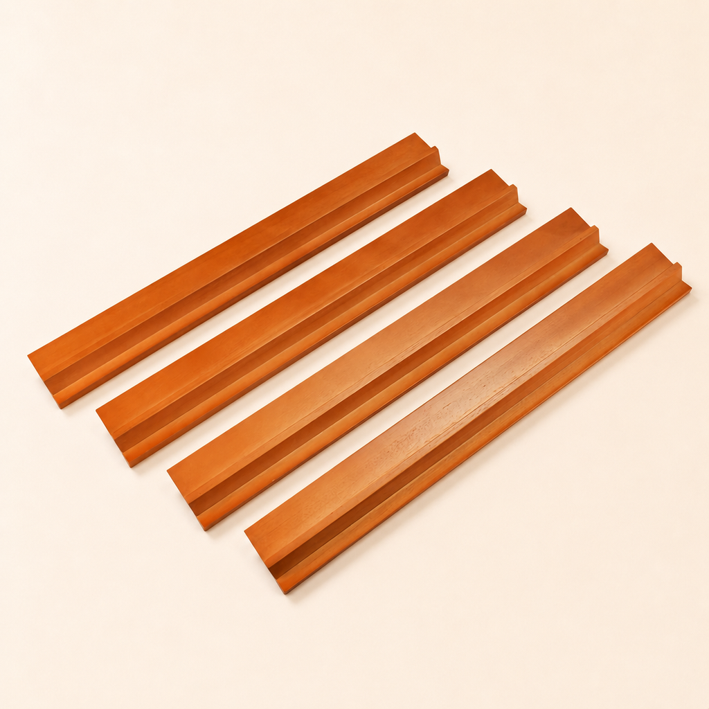 Wooden Mahjong Pushers Set of 4, with Storage Bag