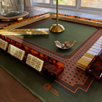 Tortoiseshell Mahjong Racks Set of 4, Clear, Blue, Leopard, Multiple Sizes