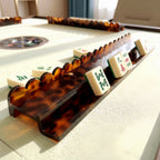 Tortoiseshell Mahjong Racks Set of 4, Clear, Blue, Leopard, Multiple Sizes