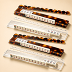 Tortoiseshell Mahjong Racks Set of 4, Clear, Blue, Leopard, Multiple Sizes
